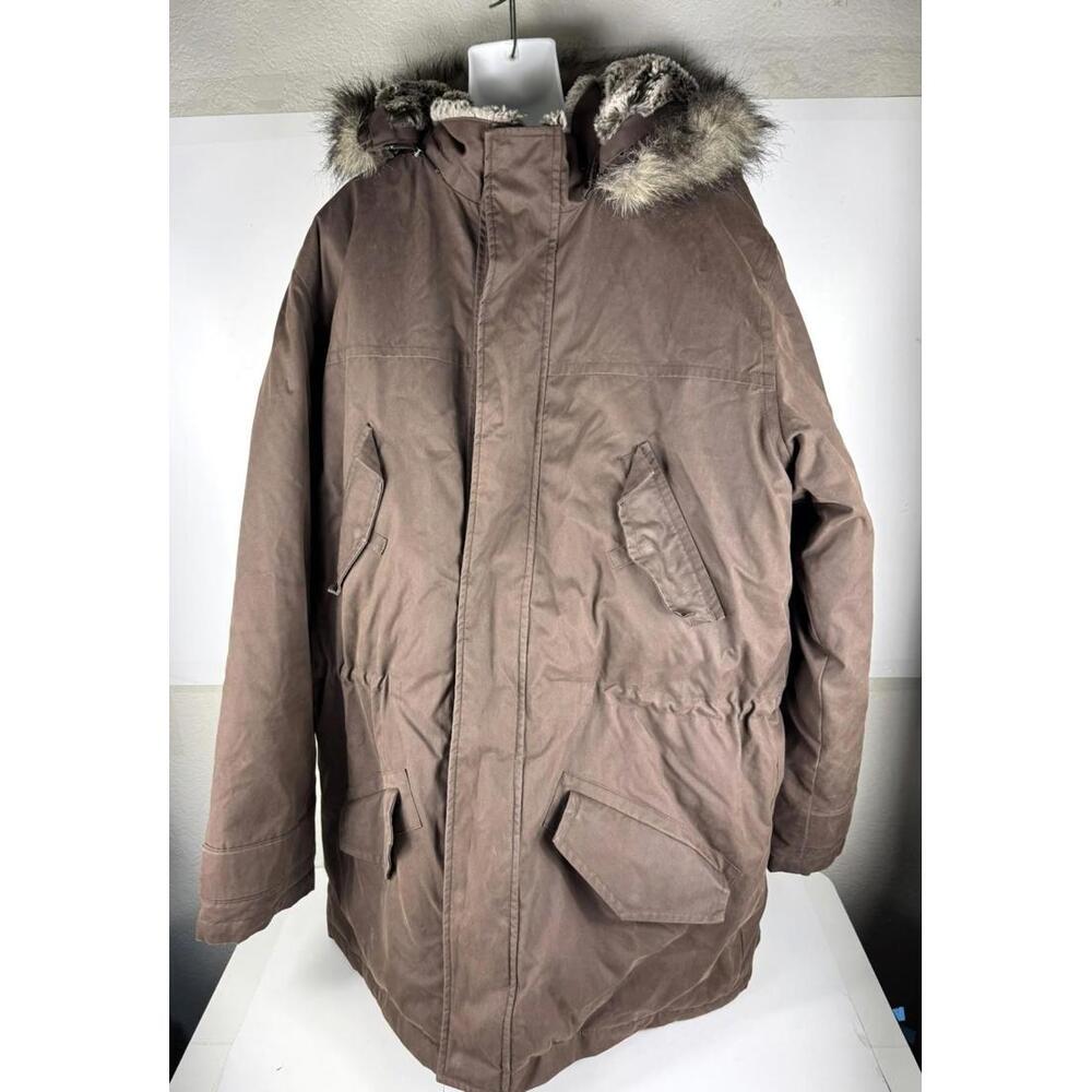 Vintage Eddie Bauer Men's Red Winter Ski Snowboard Goose Down Coat XXL